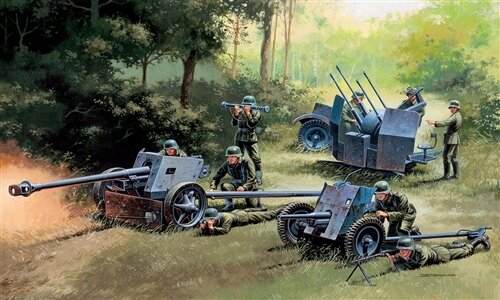 модель Набор немецкой артиллерии (pak-35, pak-40, flak-38)